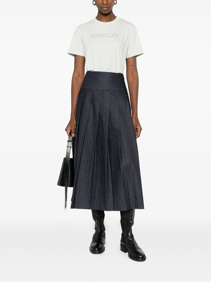 Embroidered Tonal Logo Cotton T-Shirt