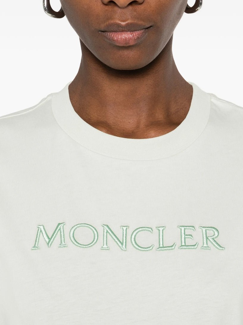 Embroidered Tonal Logo Cotton T-Shirt