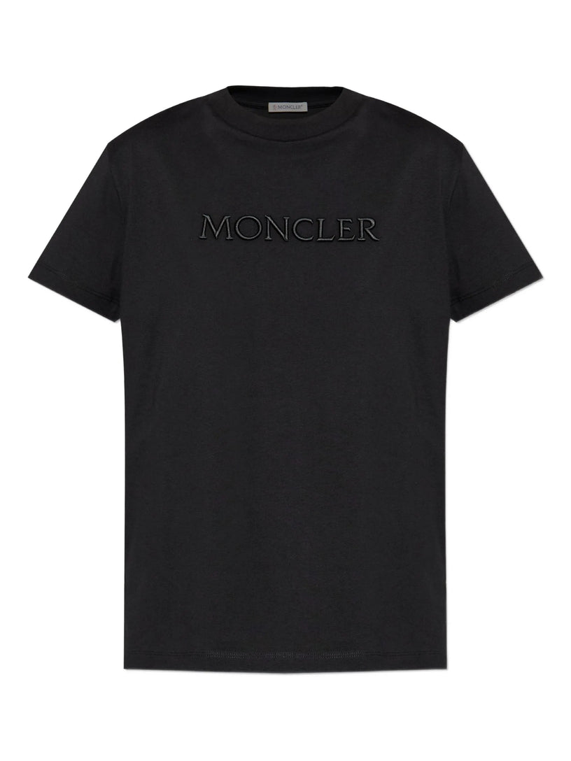 Embroidered Tonal Logo Cotton T-Shirt