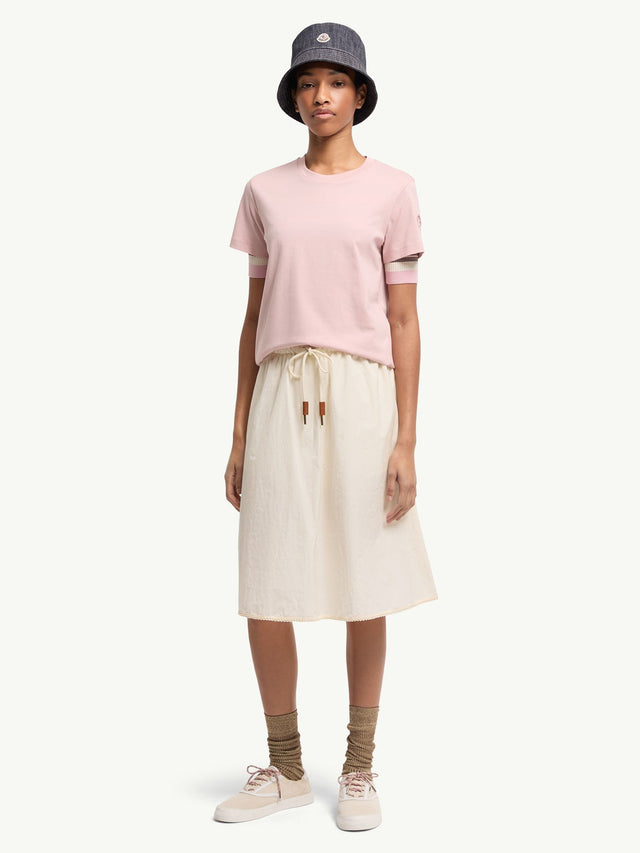 Cotton T-shirt with embroidered logo