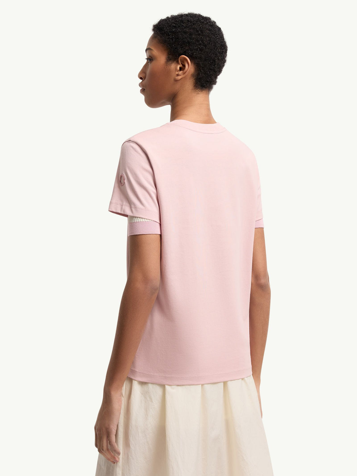 Cotton T-shirt with embroidered logo