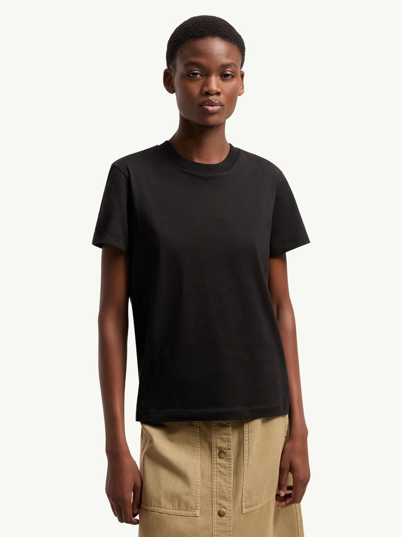 Cotton T-shirt with embroidered logo