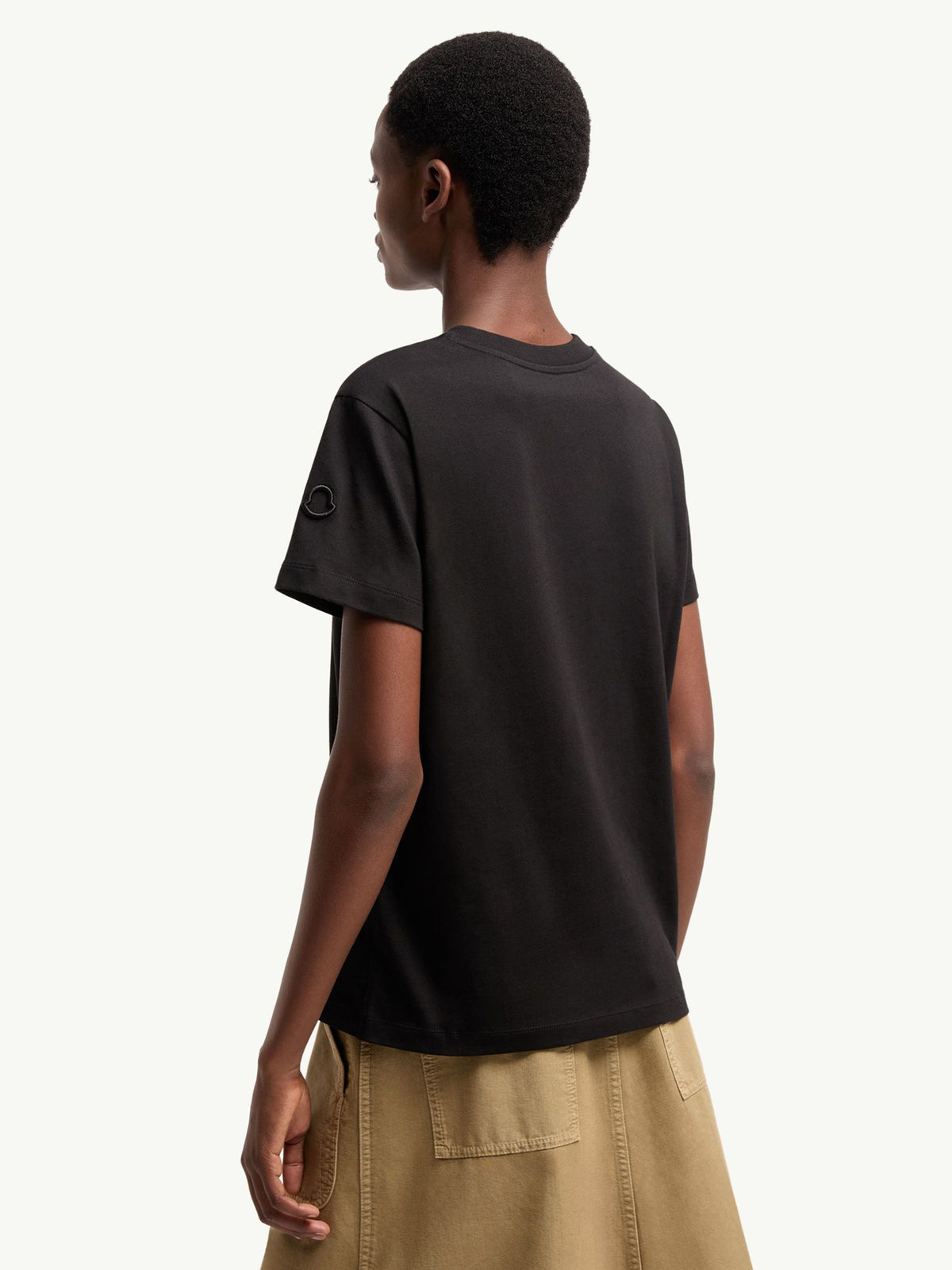 Cotton T-shirt with embroidered logo