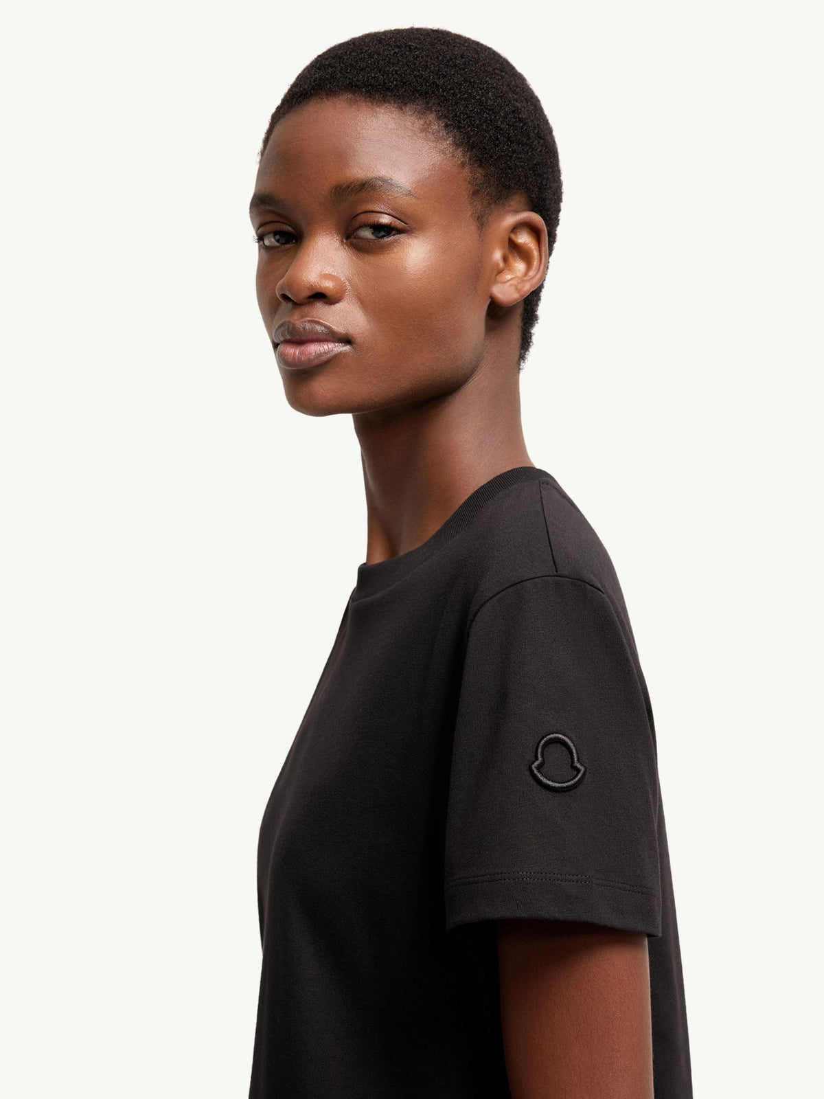 Cotton T-shirt with embroidered logo