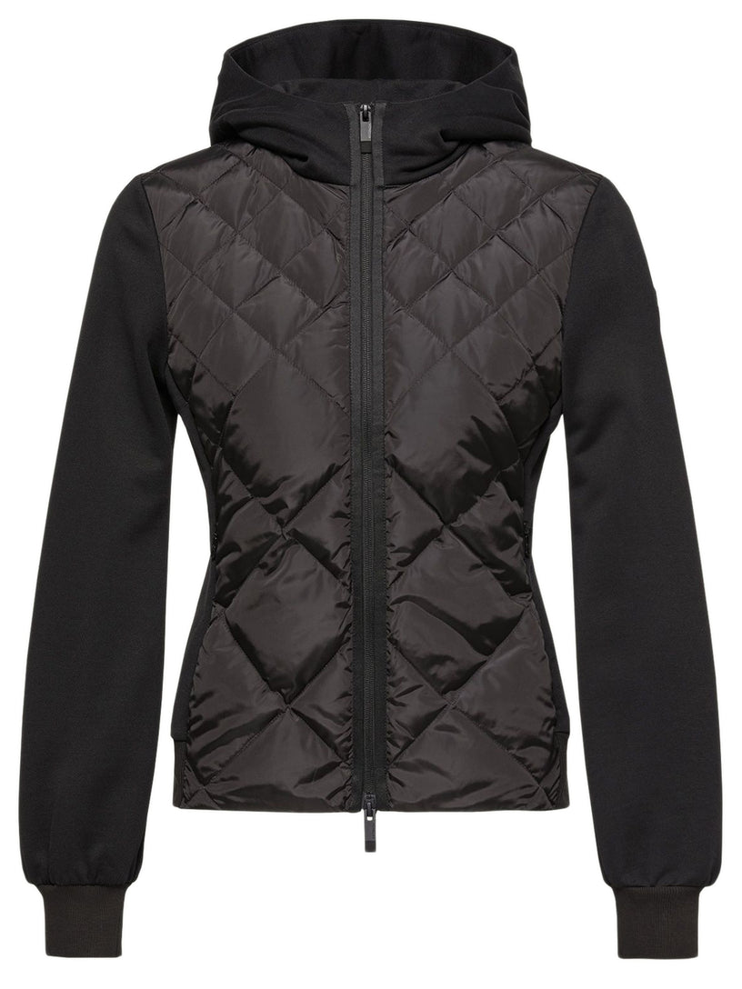 Cotton fleece hoodie with zip