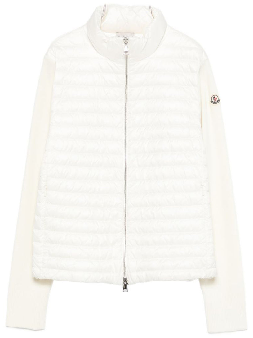 Padded Zip-Up Cardigan