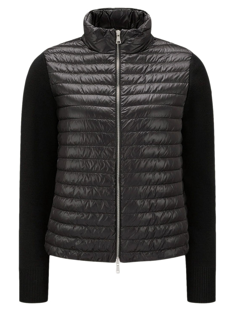 Padded Zip-Up Cardigan