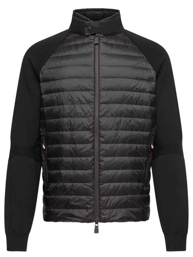 Padded Zip-Up Cardigan