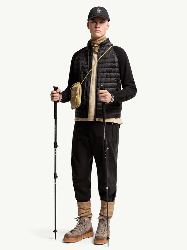 Padded Zip-Up Cardigan