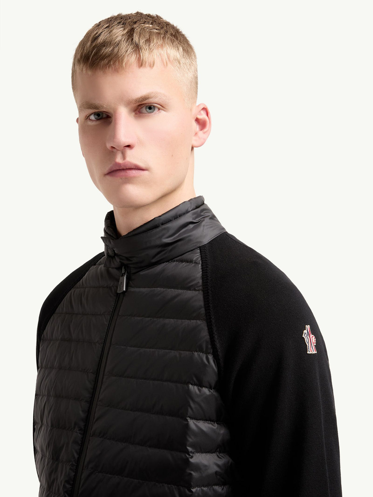 Padded Zip-Up Cardigan