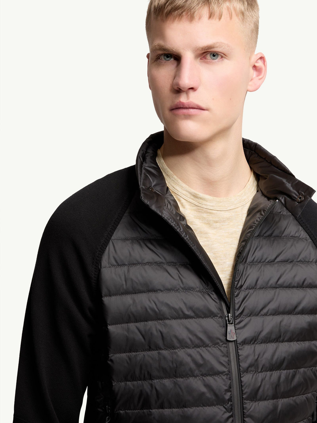 Padded Zip-Up Cardigan