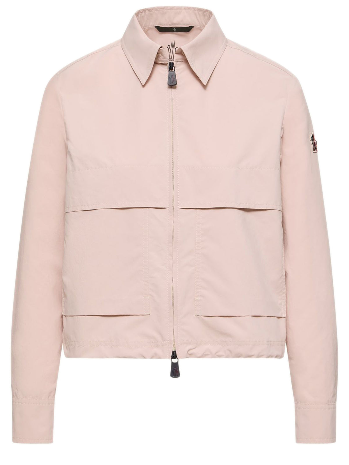Technical froissé shirt with long sleeves