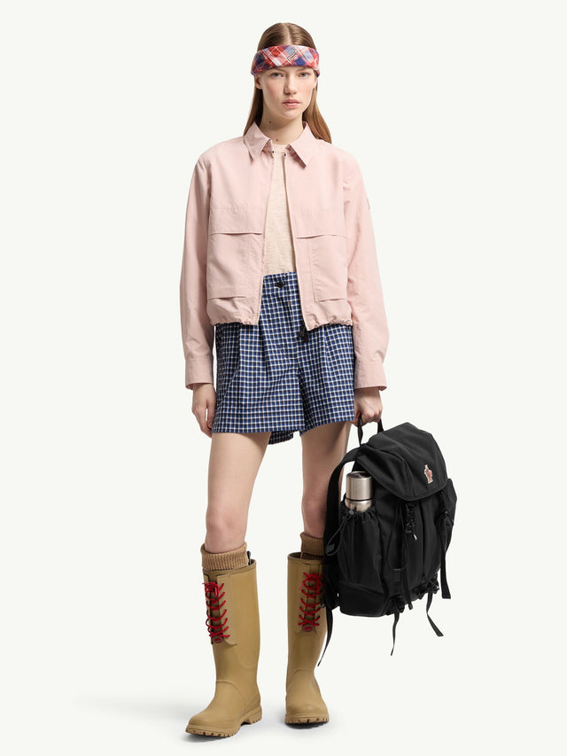 Technical froissé shirt with long sleeves