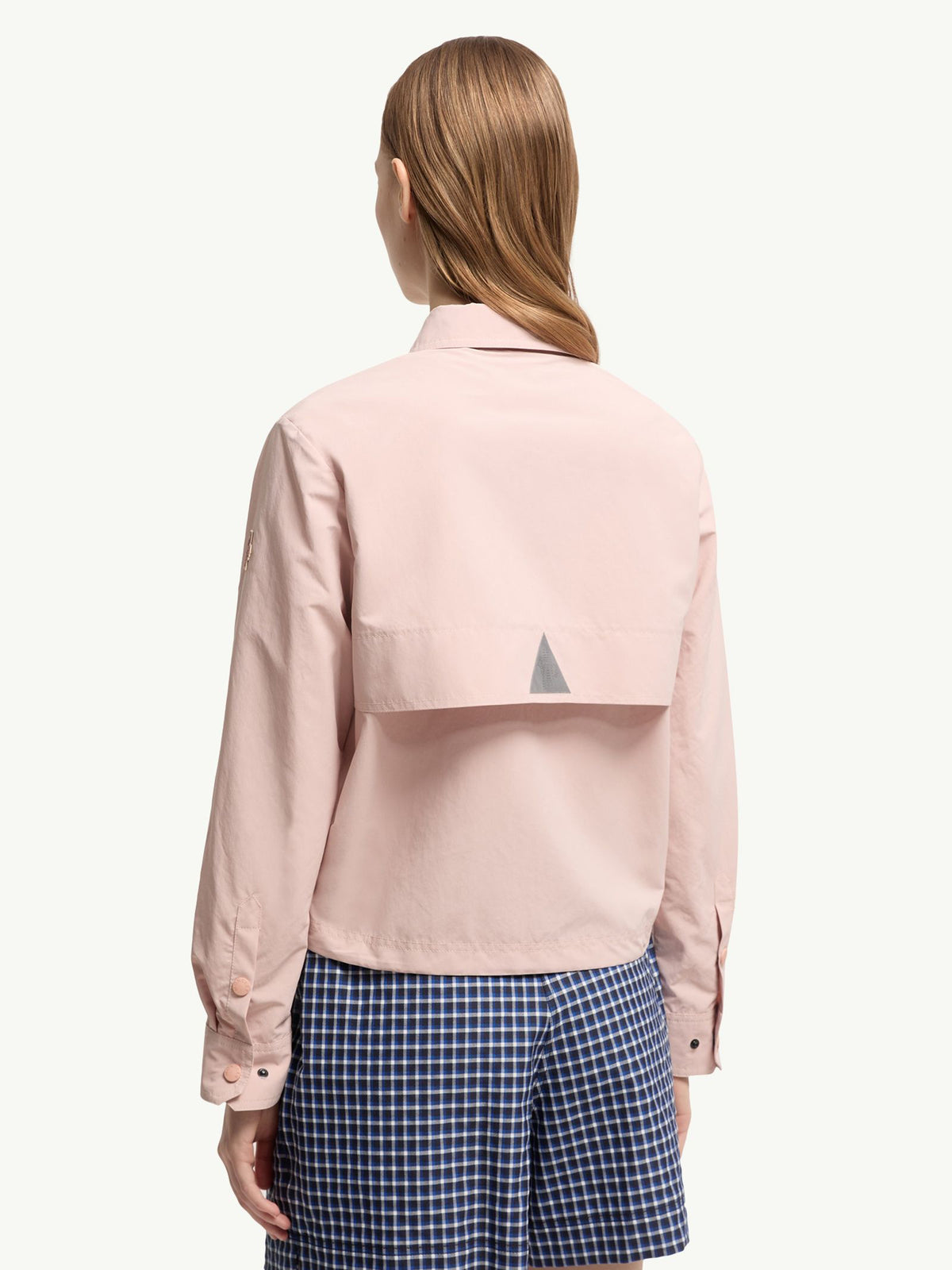 Technical froissé shirt with long sleeves