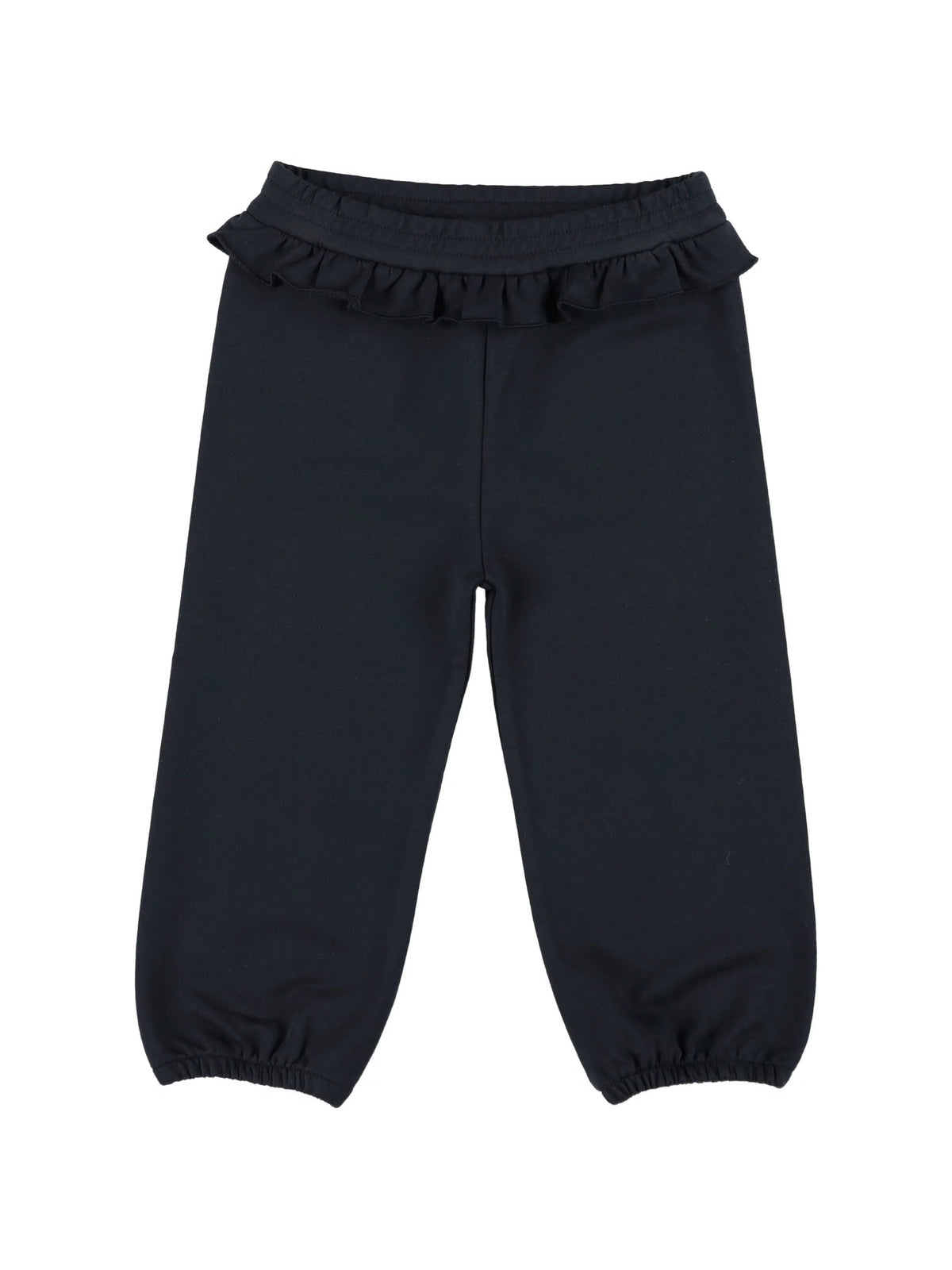 Cotton set with ruffled hem