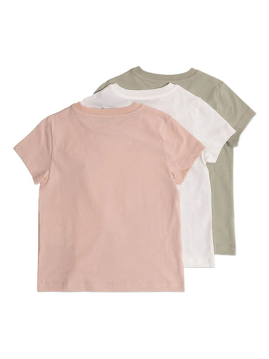 Logo Patch Cotton T-Shirt (Pack of Three)