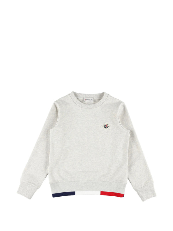 Cotton tricolor hem tracksuit set