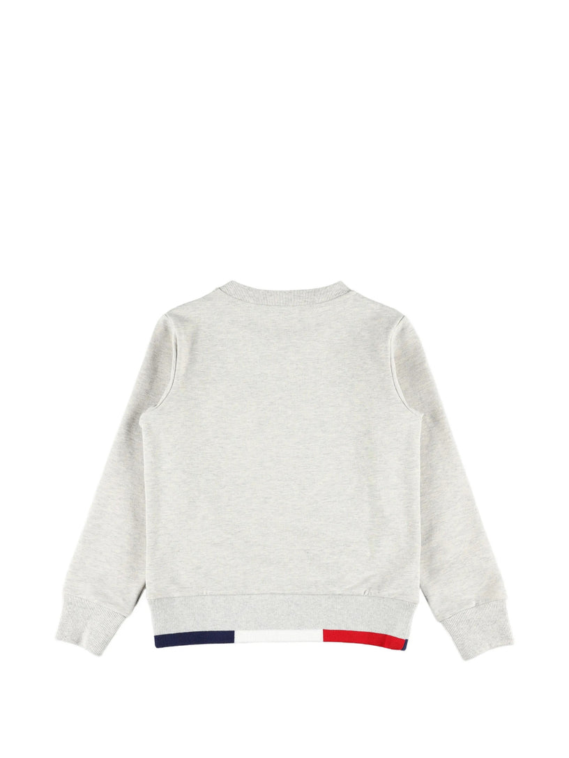 Cotton tricolor hem tracksuit set