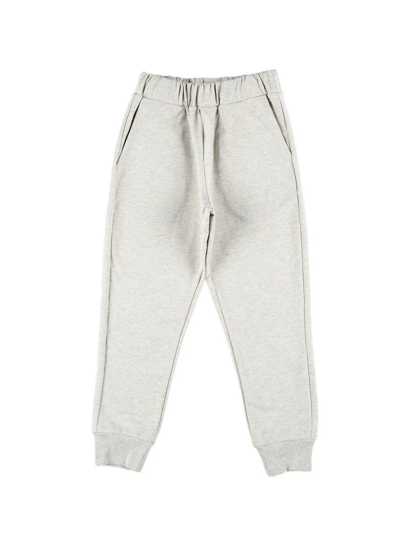 Cotton tricolor hem tracksuit set