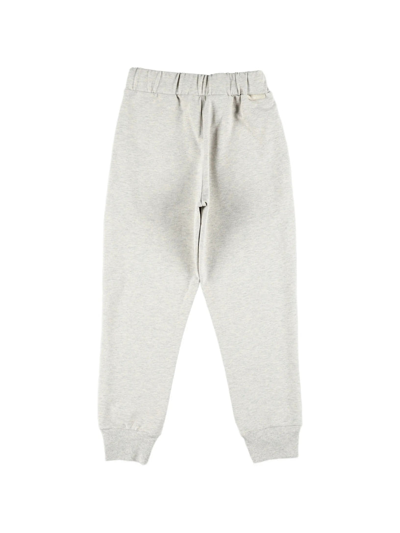 Cotton tricolor hem tracksuit set