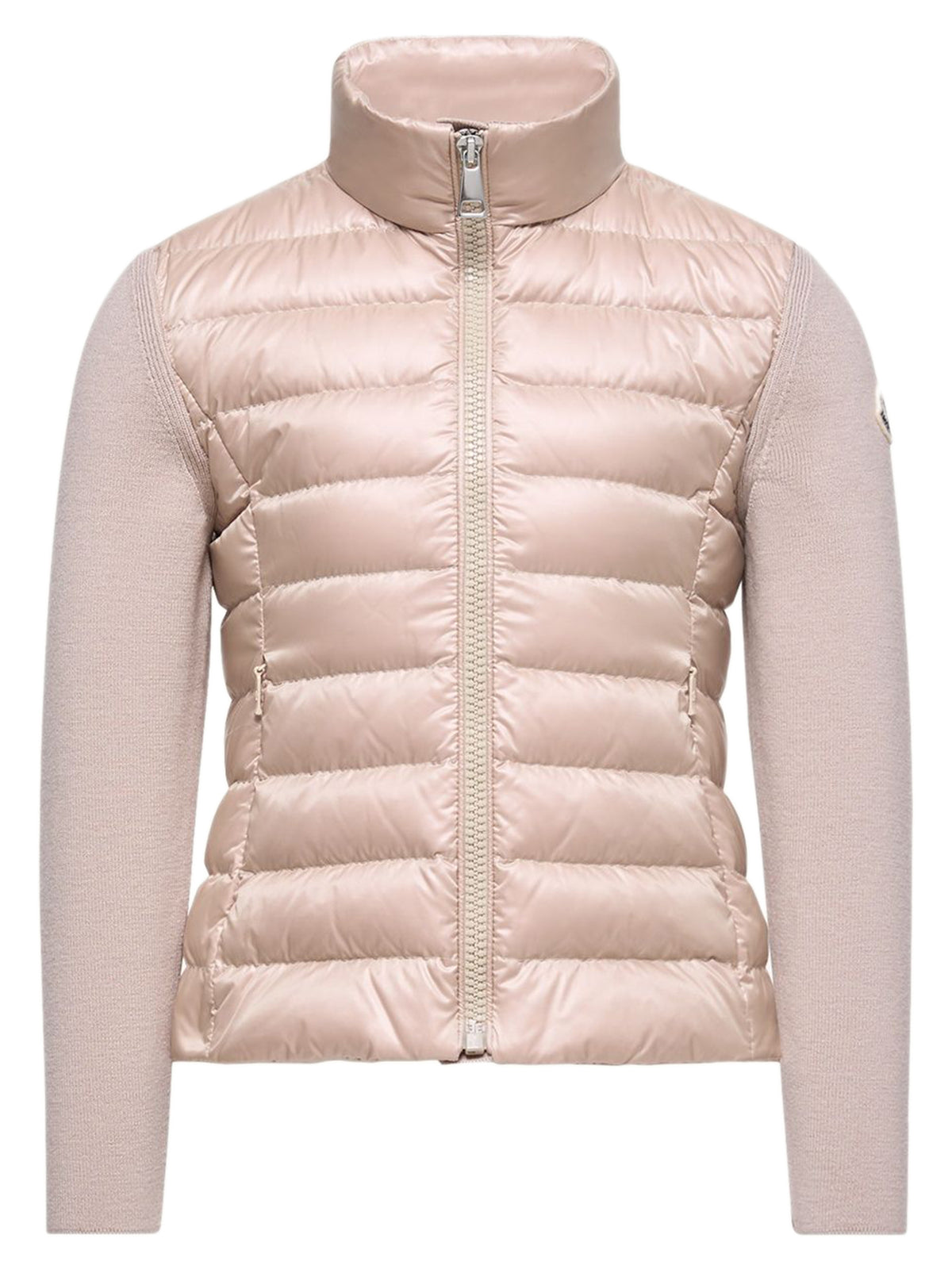 Padded Wool Zip-Up Cardigan
