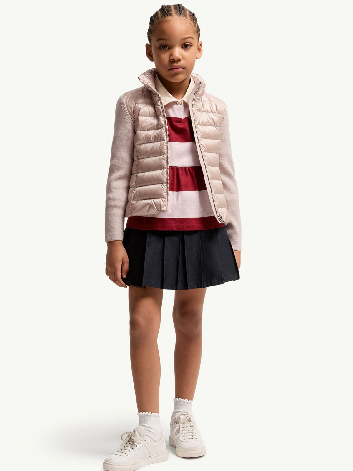 Padded Wool Zip-Up Cardigan