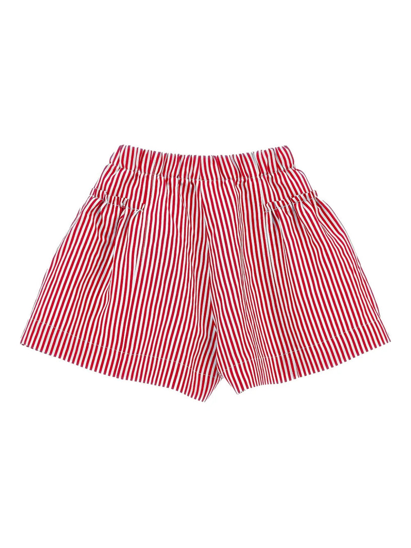Striped-print shorts
