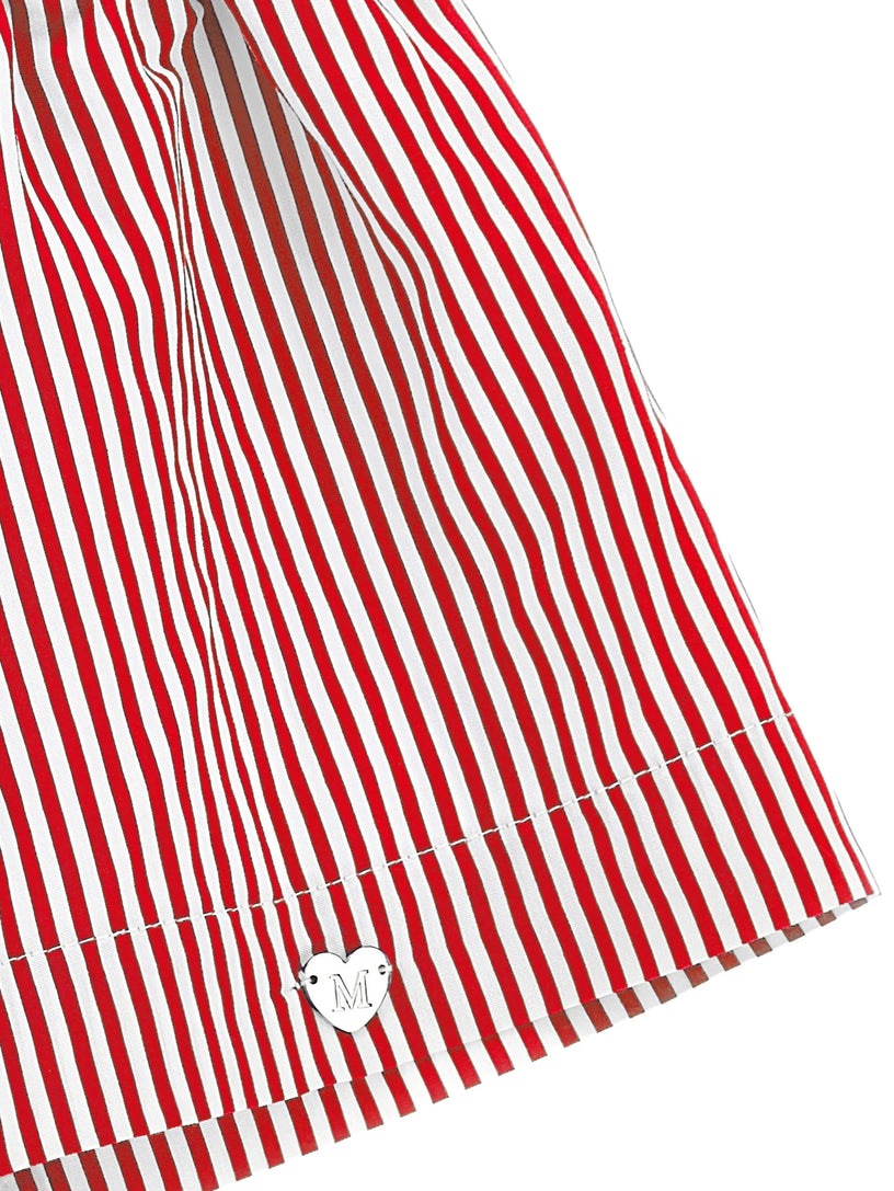Striped-print shorts