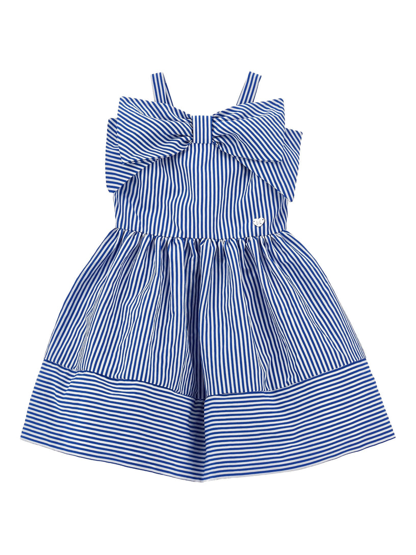 Striped dress with bow