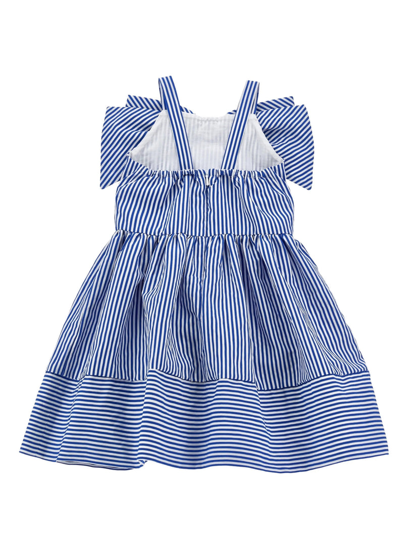 Striped dress with bow