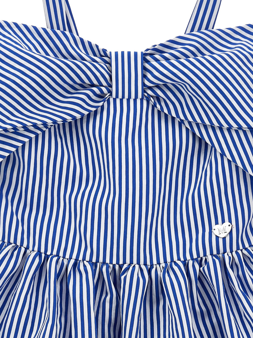 Striped dress with bow