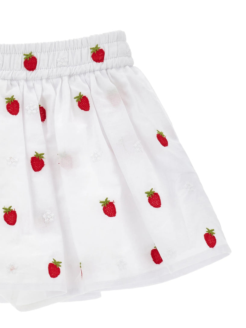 Skort with strawberries