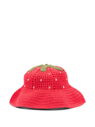 Crochet Strawberry Hat