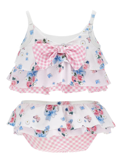 Floral two-piece swimsuit