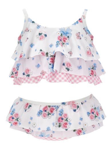 Floral two-piece swimsuit