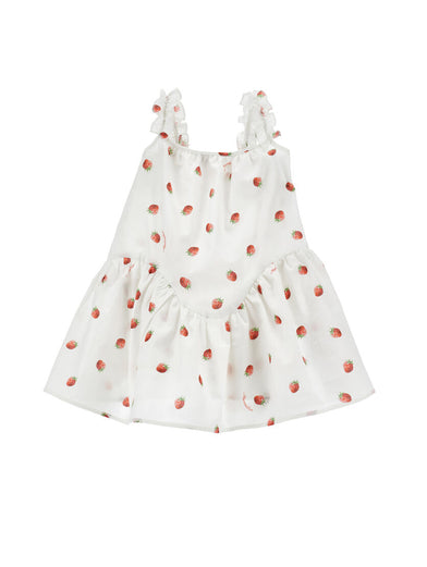 Dress with strawberries