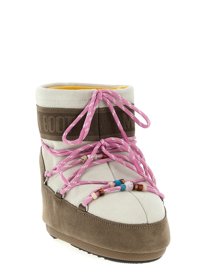 Moon Boot x Guest in Residence Icon low suede beads