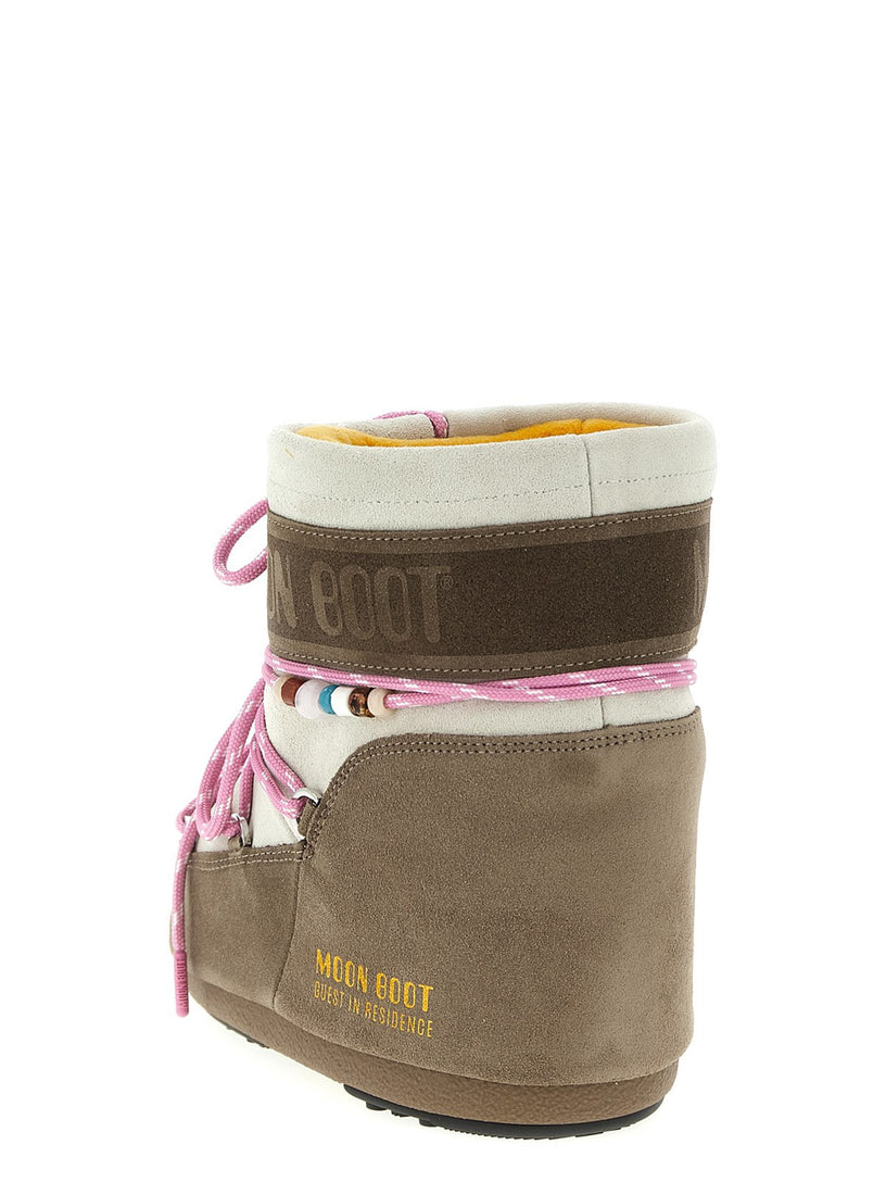 Moon Boot x Guest in Residence Icon low suede beads
