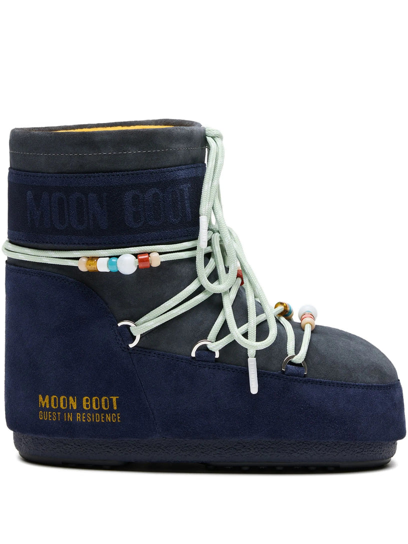 Moon Boot x Guest in Residence Icon low suede beads