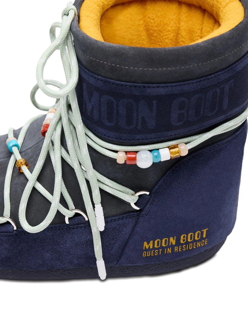 Moon Boot x Guest in Residence Icon low suede beads