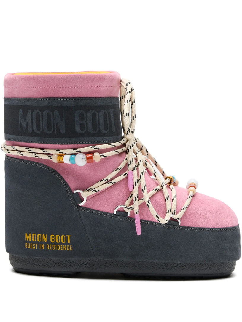 Moon Boot x Guest in Residence Icon low suede beads