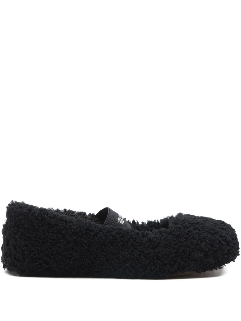 Shearling ballerinas