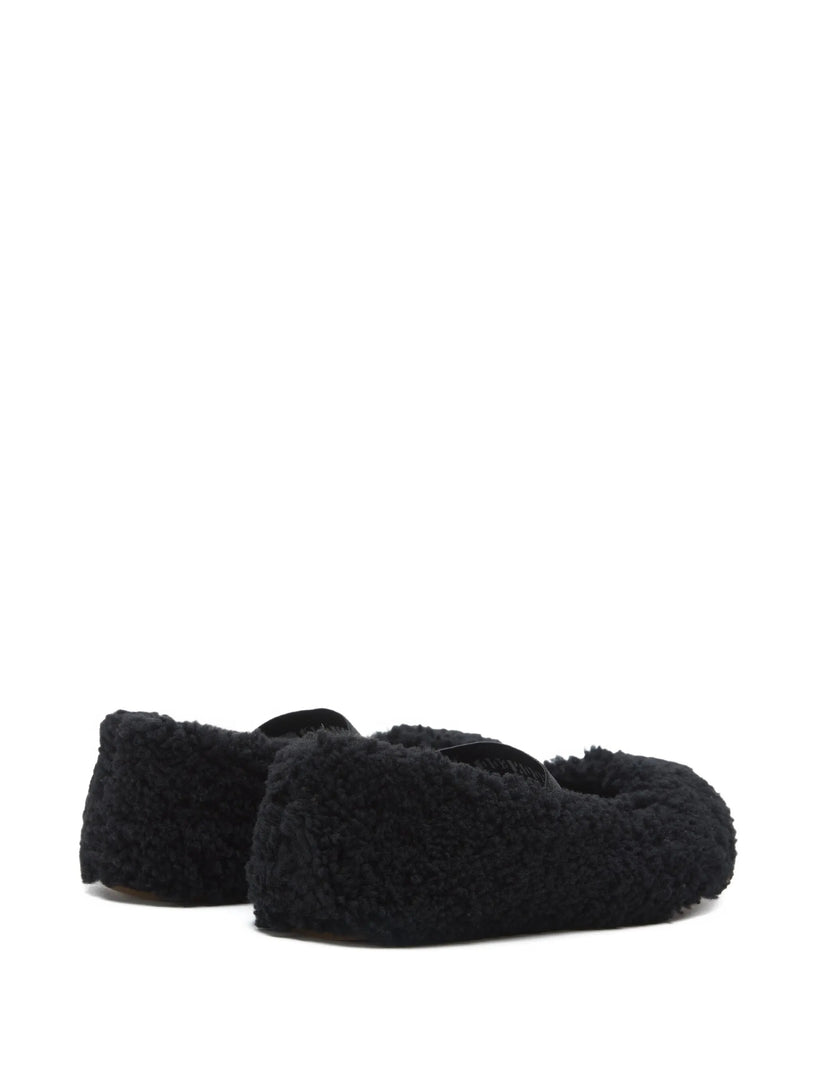 Shearling ballerinas