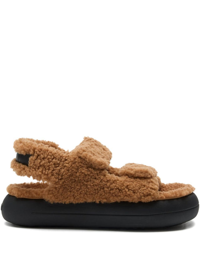 MB Shearling Sandals