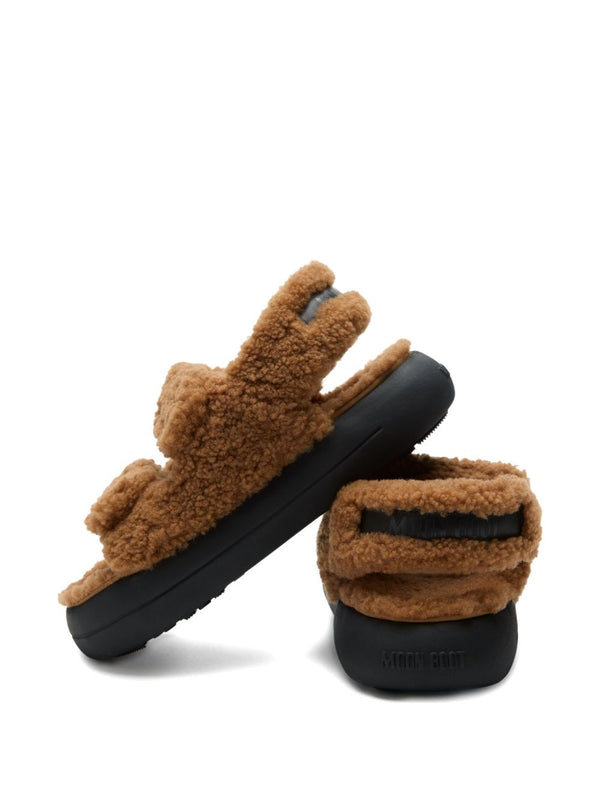 Sandali in shearling