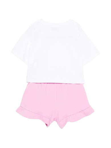 Logo t-shirt and shorts suit