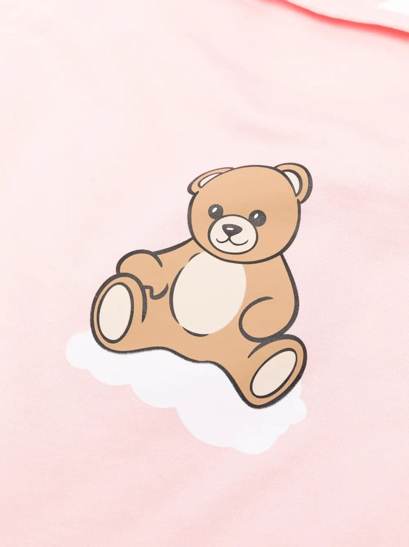 Teddy-print sleep bag