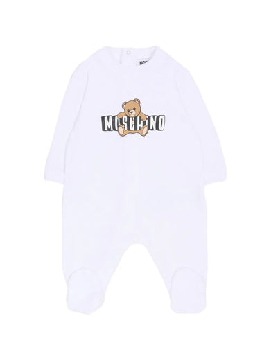 Bear-motif babygrow set