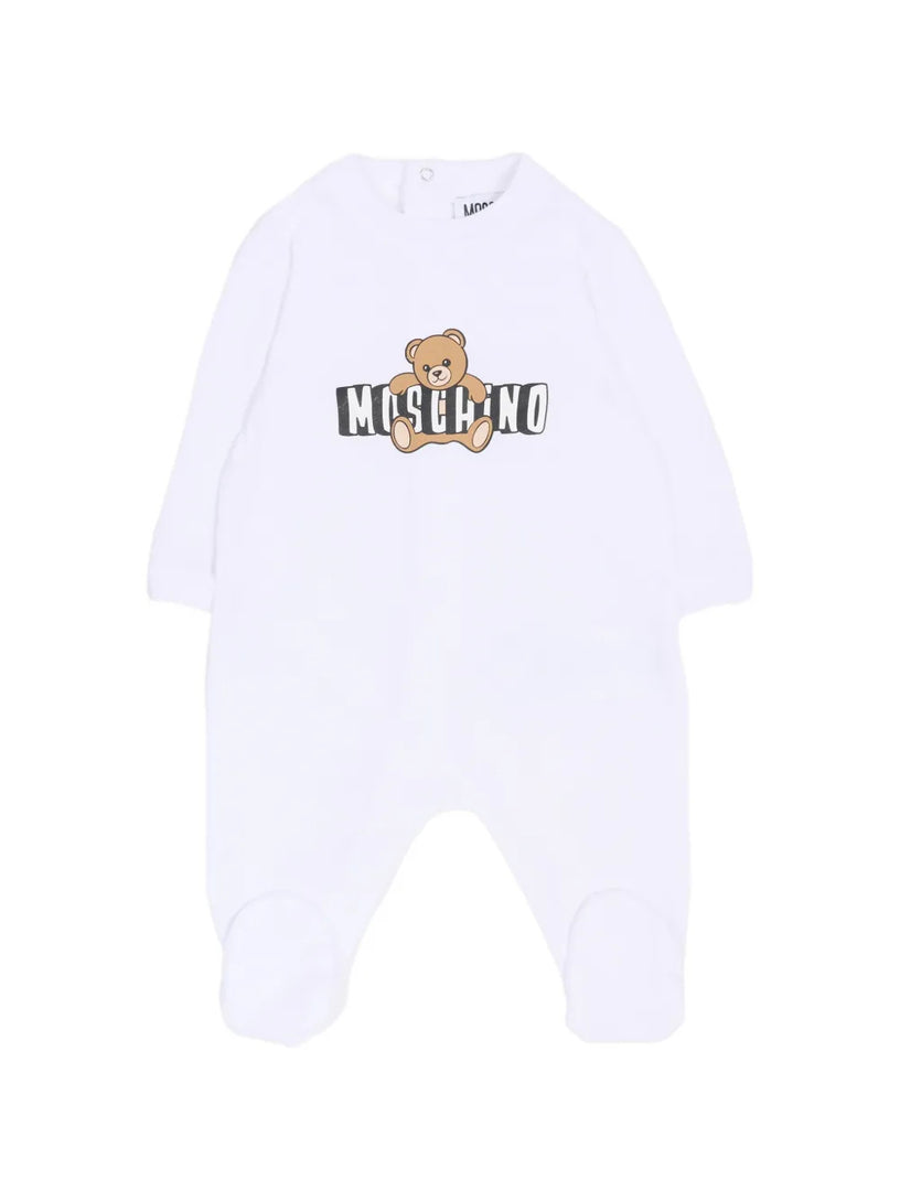 Bear-motif babygrow set