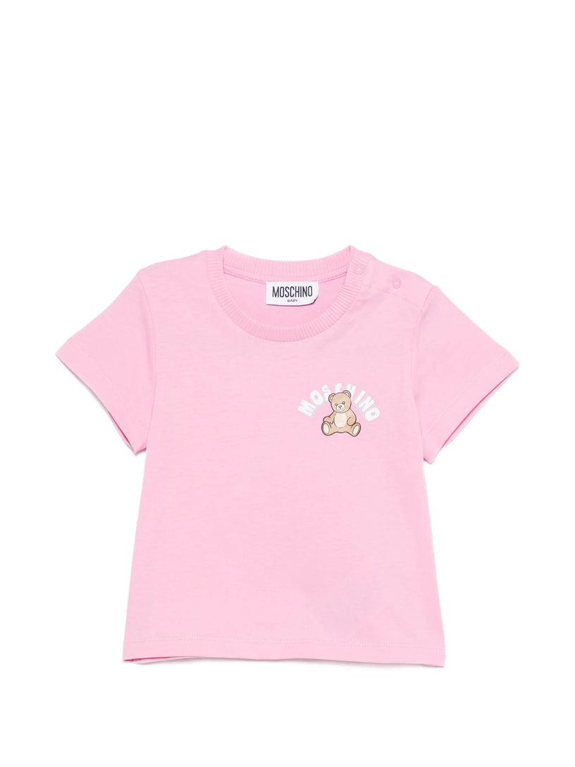 Teddy bear-print T-shirt
